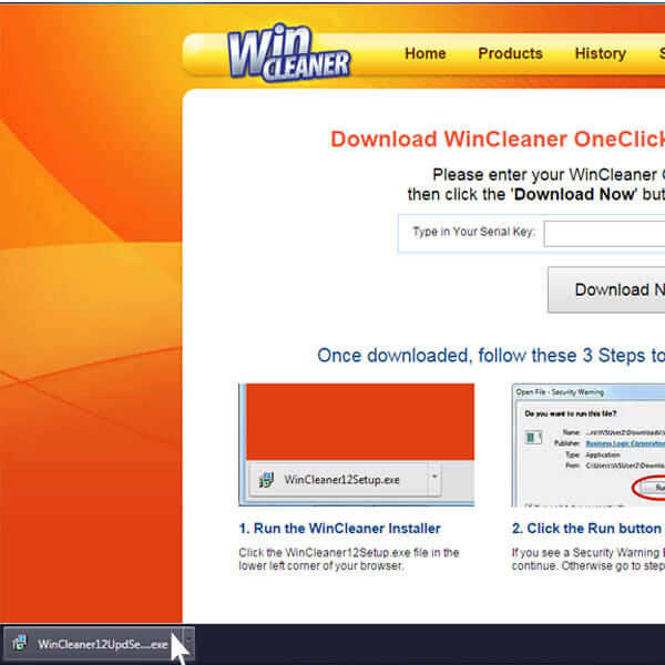 activate wincleaner oneclick
